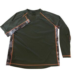 Long Sleeve Performance Camo Shirt Jackfield XL Orange Piping Poly Hunting
